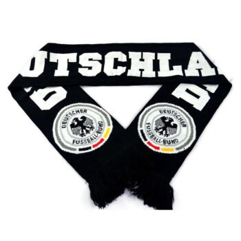 Free Sample Factory Direct Custom  Sport Team Football Fan Scarf Fashion Acrylic Knitted Scarves Football Club Scarf